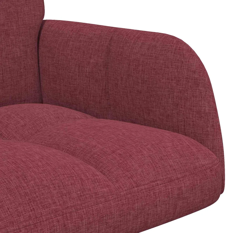 Sofa 2 places Bordeaux 115 x 61 x 87 cm Tissu - 7