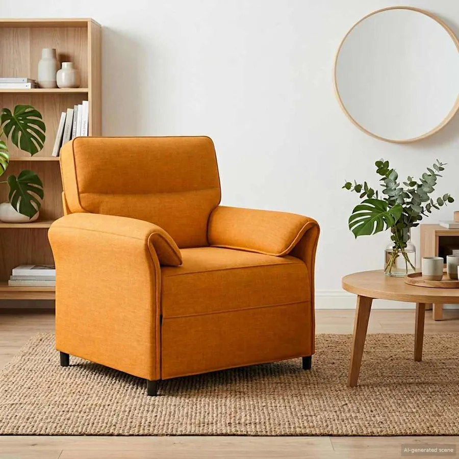 Canapé 100% polyester, cadre en métal, MDF, Contreplaqué
