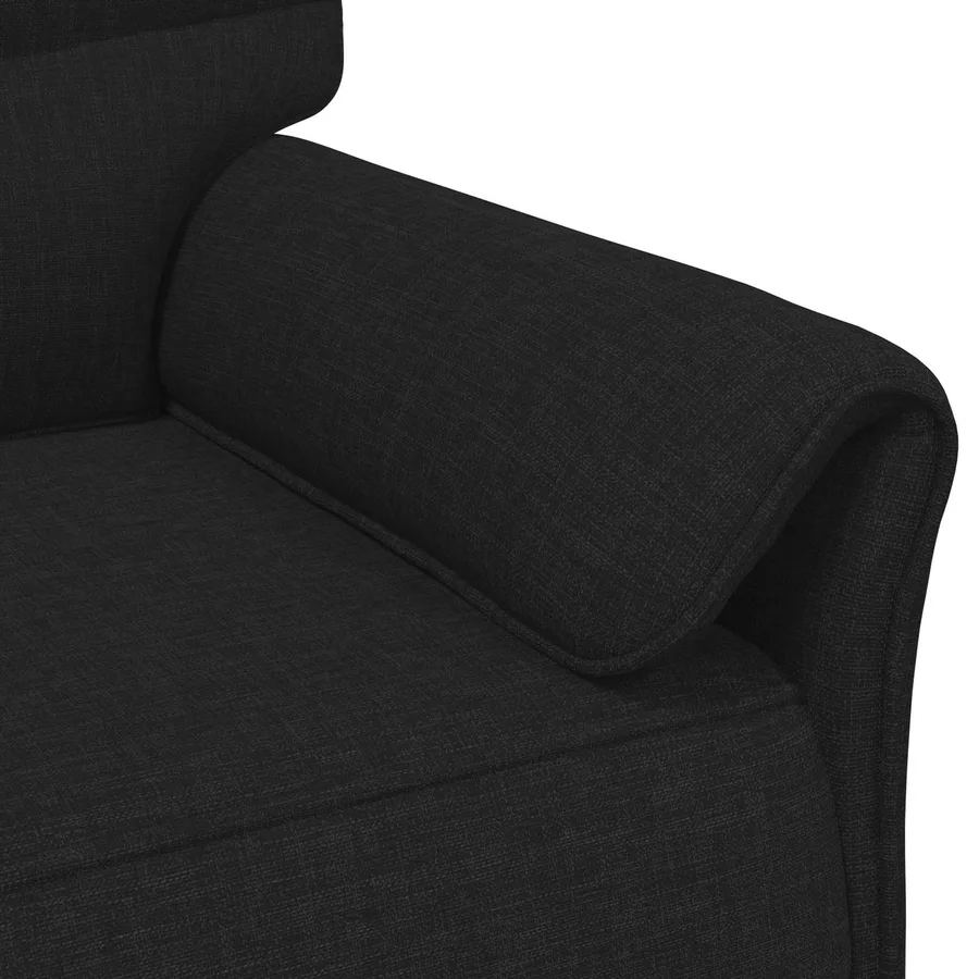 Canapé 100% polyester, cadre en métal, MDF, Contreplaqué - 6