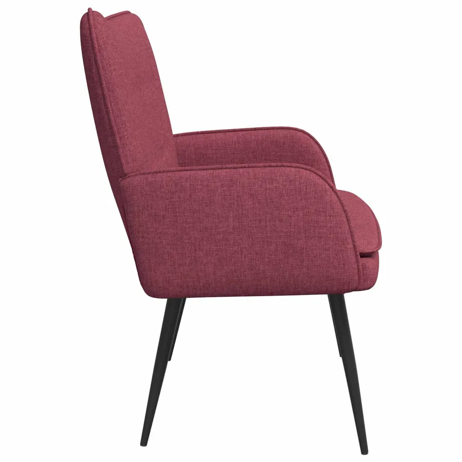 Sofa 2 places Bordeaux 115 x 61 x 87 cm Tissu - 5