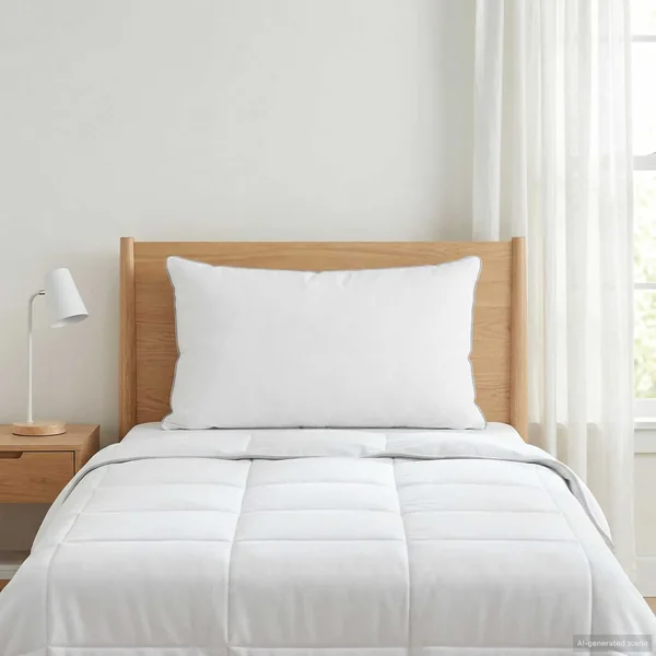 Oreiller Blanc 40 x 80 cm Fibre de bambou