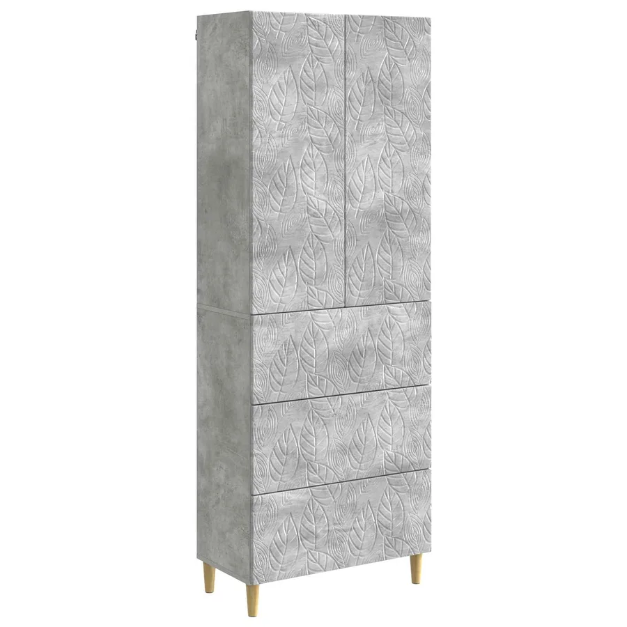 Ensemble de Meubles 2 pcs Gris béton 66 x 34,5 x 90 cm - 2