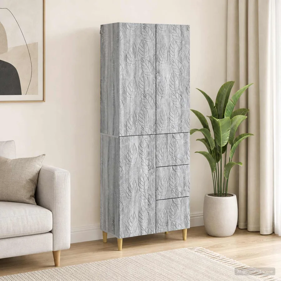 Ensemble de meubles 2 pcs Gris