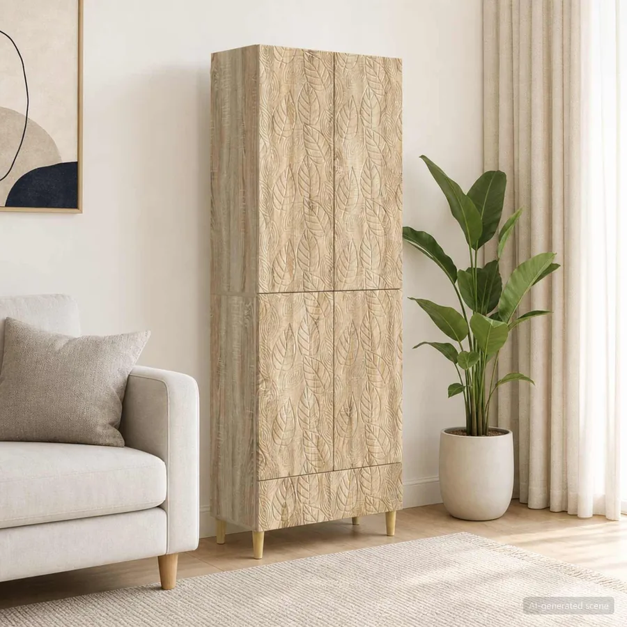 Ensemble de Meubles 2 pcs Chêne Sonoma Bois d'ingénierie