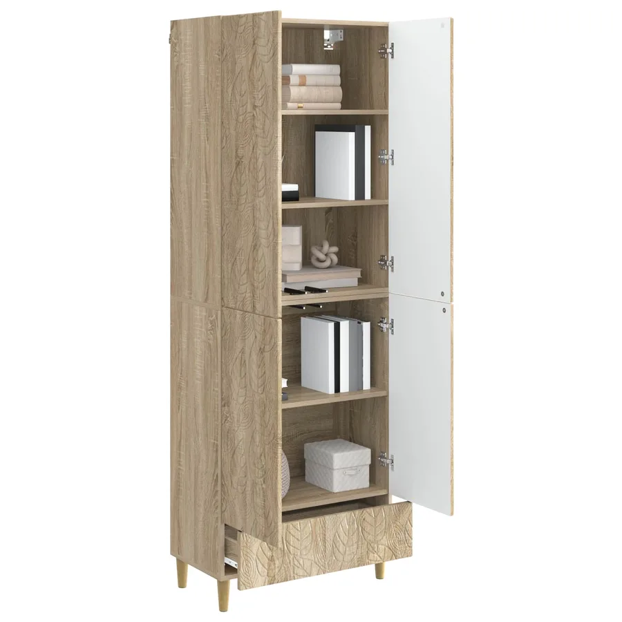 Ensemble de Meubles 2 pcs Chêne Sonoma Bois d'ingénierie - 3