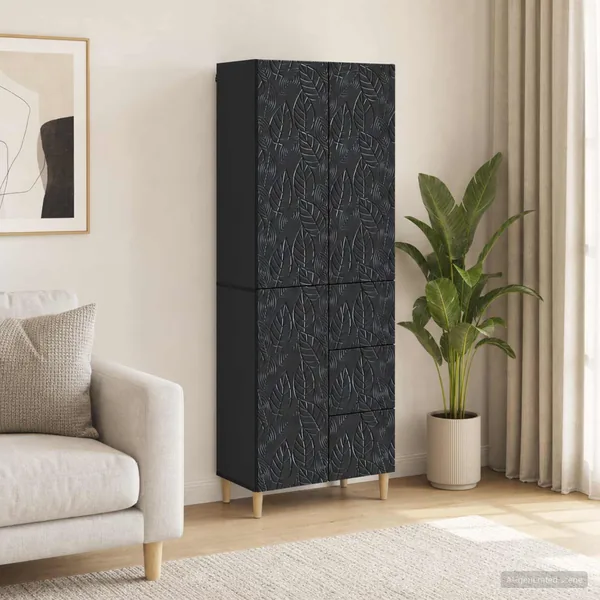 Ensemble de meubles 2 pcs Noir