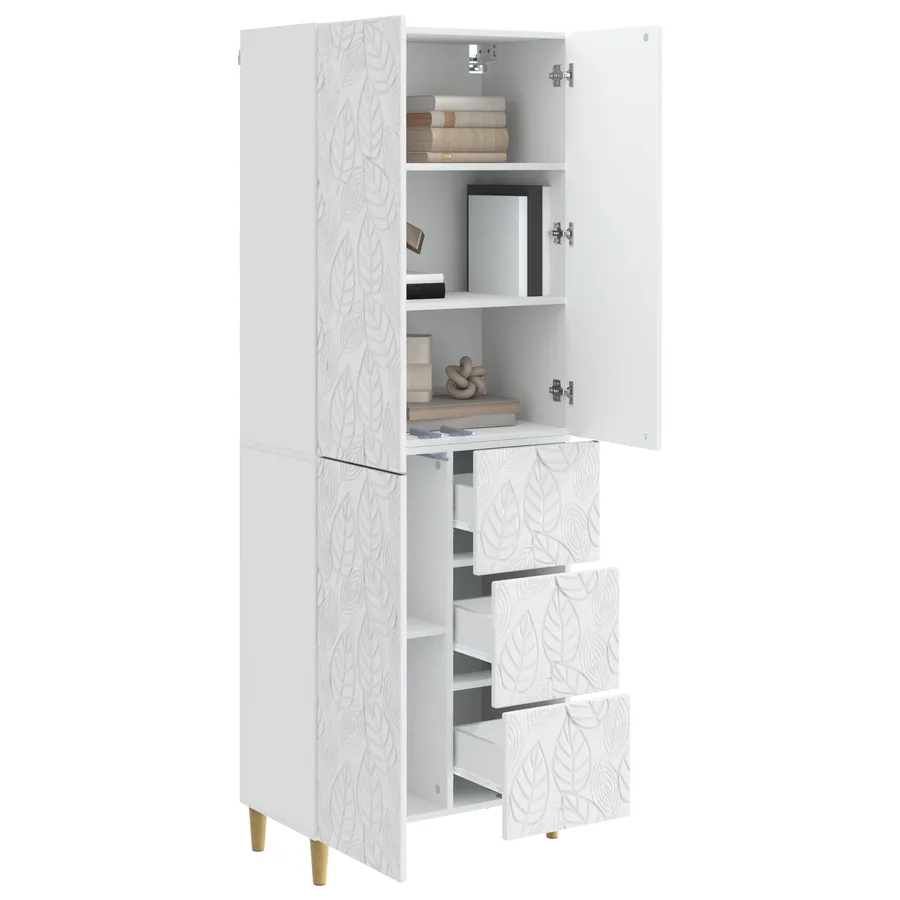 2 pcs Blanc brillant - 3