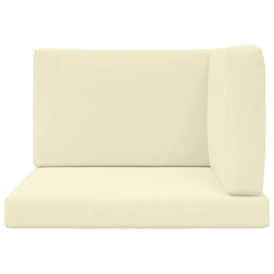 Coussin de canapé d'extérieur 3 pcs Crème Polyester - 6