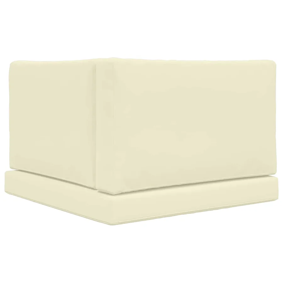 Coussin de canapé d'extérieur 3 pcs Crème Polyester - 7