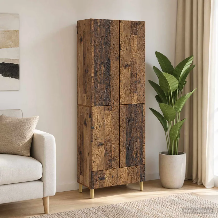 Ensemble de Meubles 2 pcs Bois ancien Bois d'ingénierie
