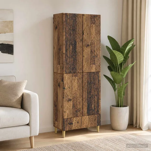 Ensemble de Meubles 2 pcs Bois ancien Bois d'ingénierie