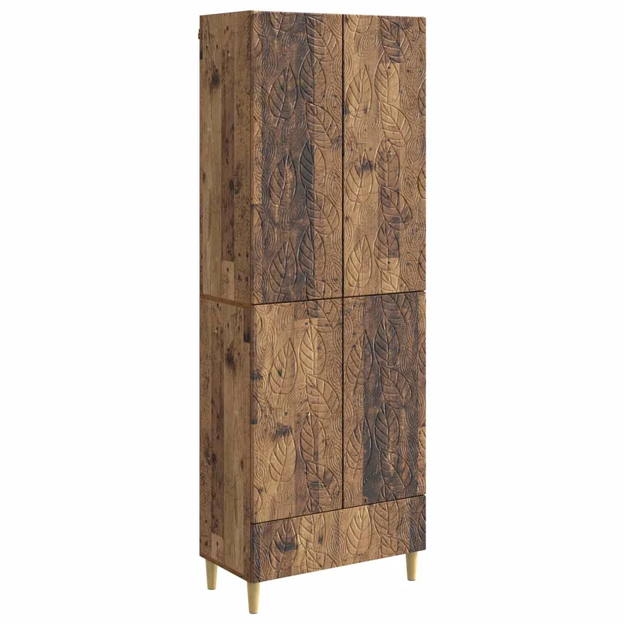 Ensemble de Meubles 2 pcs Bois ancien Bois d'ingénierie - 2