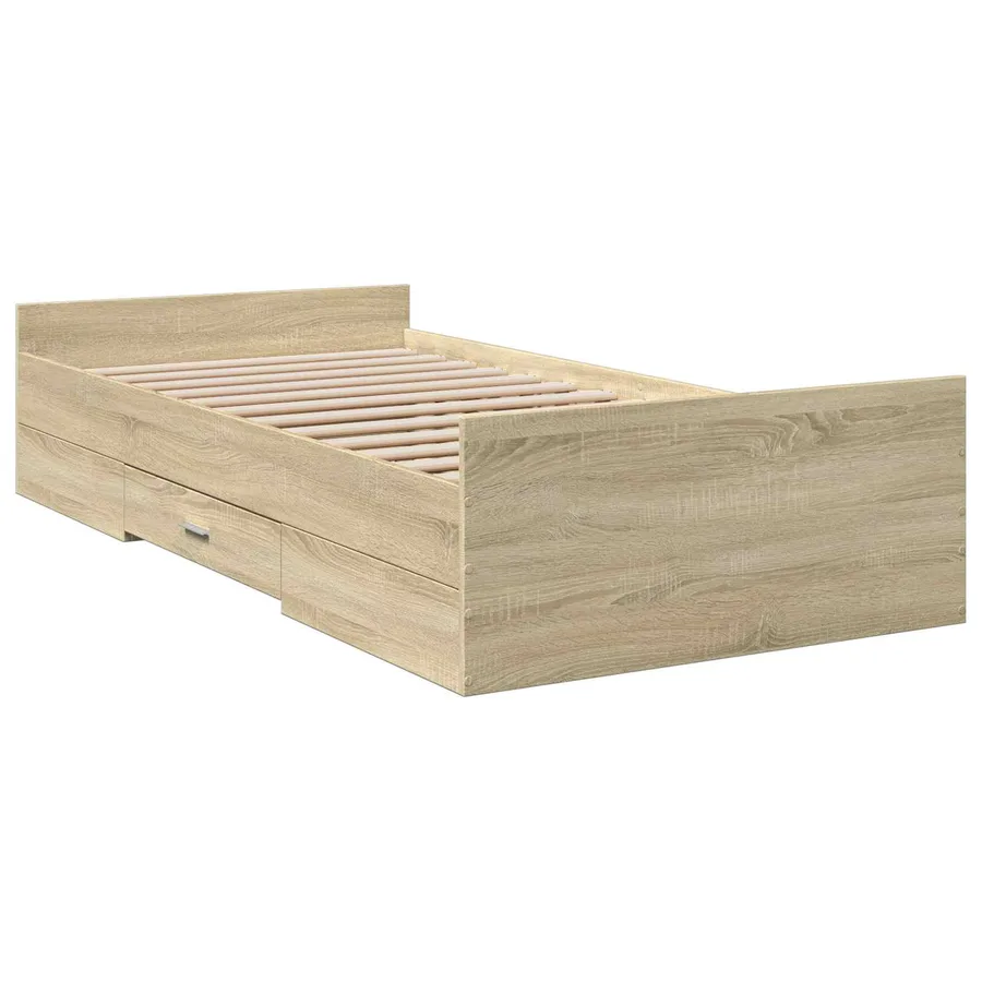 Cadre de lit avec rangement Chêne Sonoma 80 x 200 cm - 3