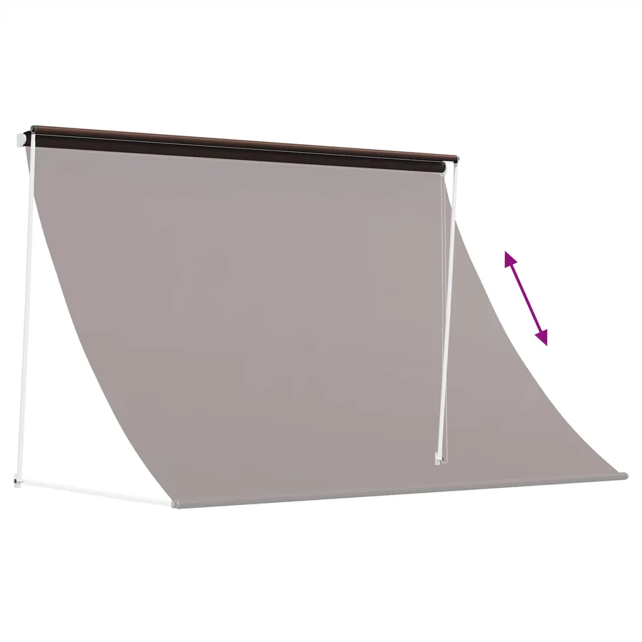 Auvent Marron 300 x 150 cm - 6