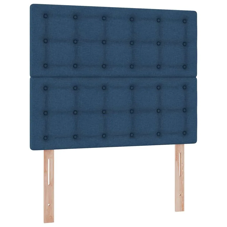 Lit de rangement LED avec matelas Bleu 120 x 190 cm Tissu - 10