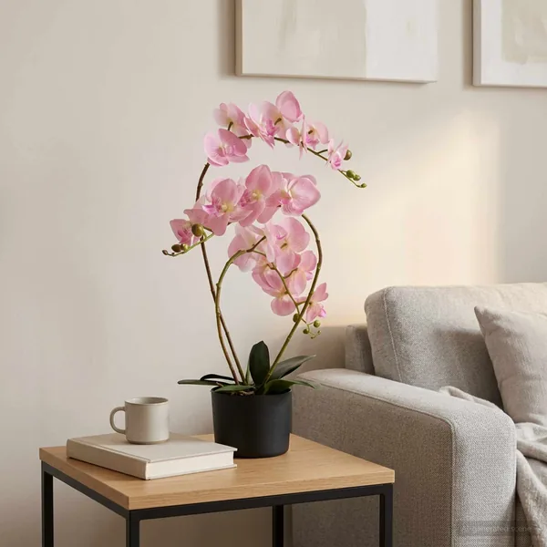 Plante orchidée artificielle avec pot Rose 45 x 15 x 65 cm