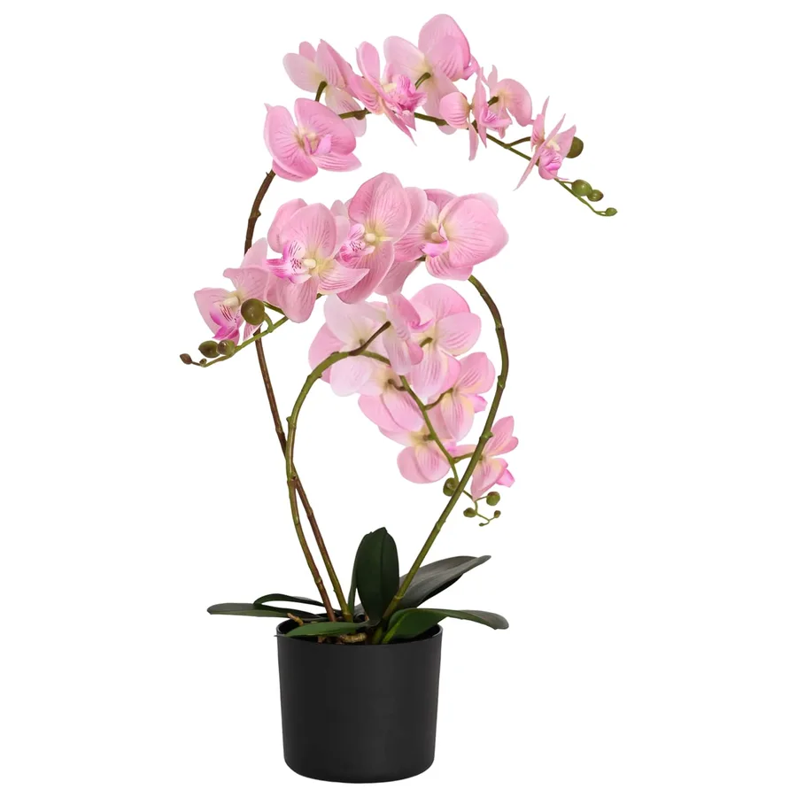 Plante orchidée artificielle avec pot Rose 45 x 15 x 65 cm - 2