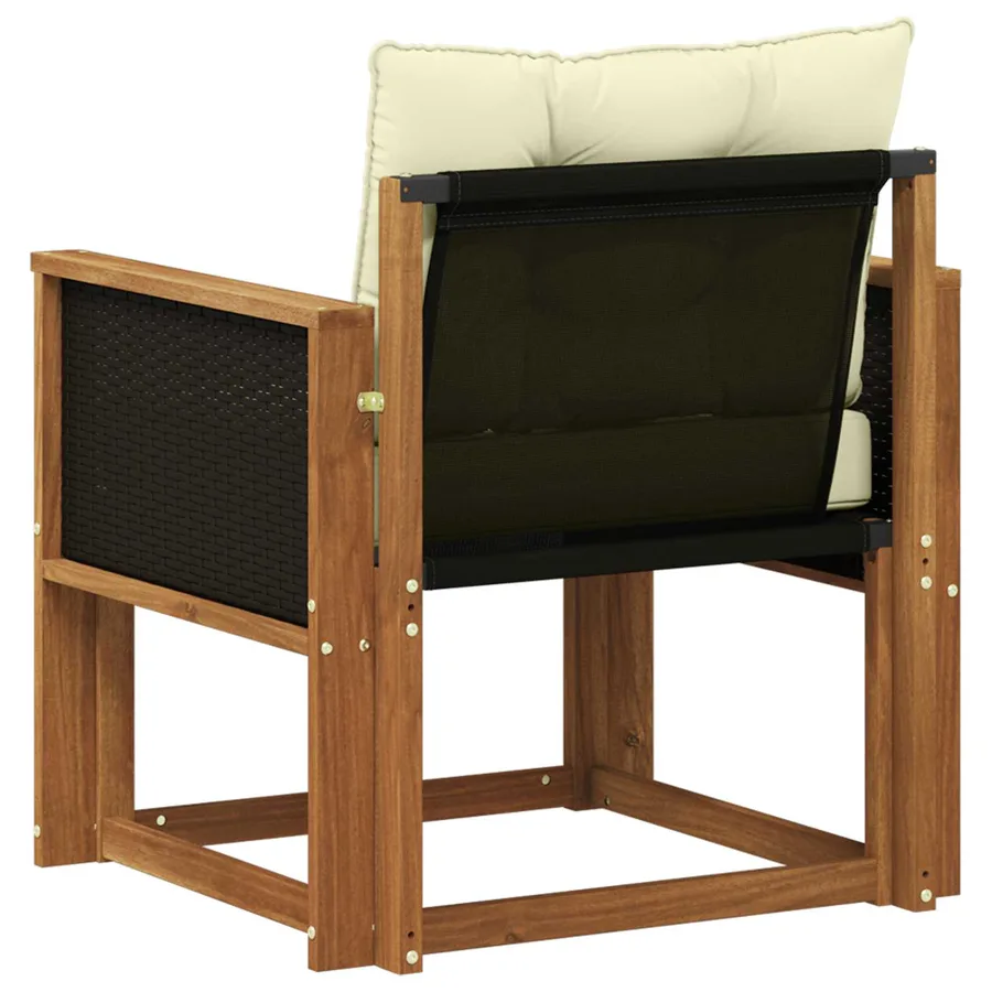 Sofa de milieu extérieur Bois d'Acacia Massif Naturel - 7