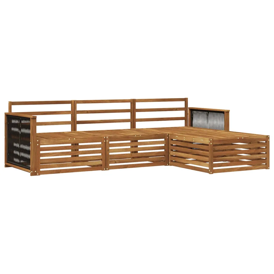 Ensemble de canapés d'extérieur Naturel 249 x 162,5 x 73 cm - 2
