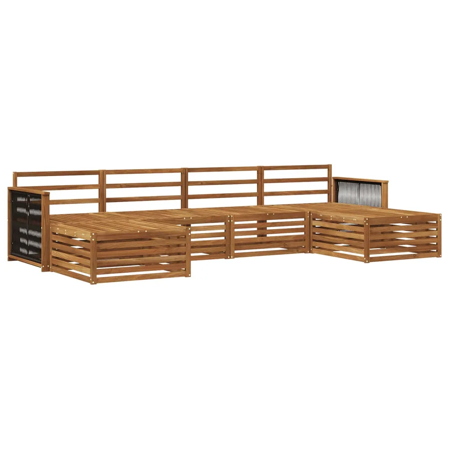 Ensembles de canapés 6 pcs Bois d'Acacia Massif - 2