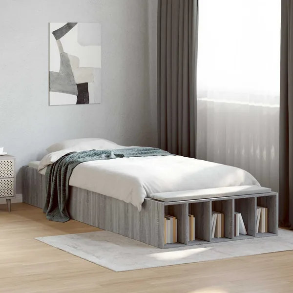 Cadre de lit avec rangement Sonoma gris 80 x 200 cm