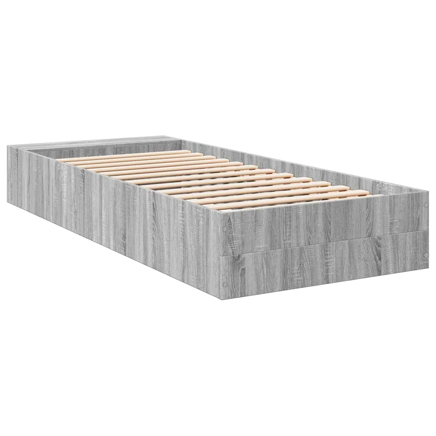 Cadre de lit avec rangement Sonoma gris 80 x 200 cm - 6