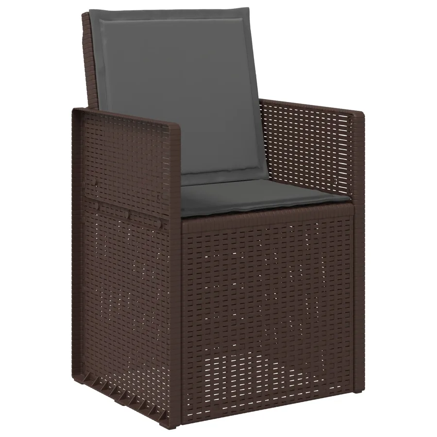 Ensemble de salle à manger pour jardin avec coussin 3 pcs PP - 6