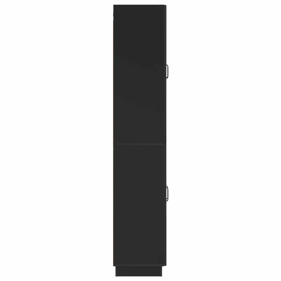 Ensemble de Meubles 2 pcs Noir Bois d'ingénierie - 6