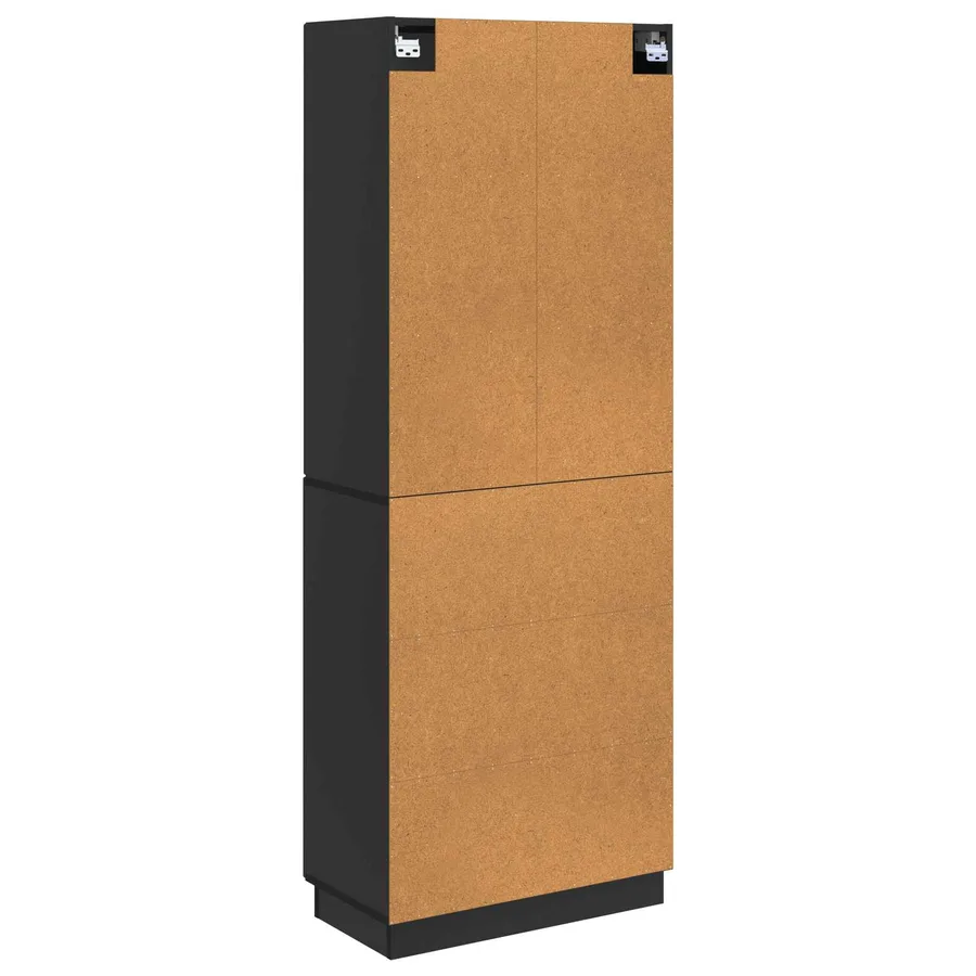 Ensemble de Meubles 2 pcs Noir Bois d'ingénierie - 7