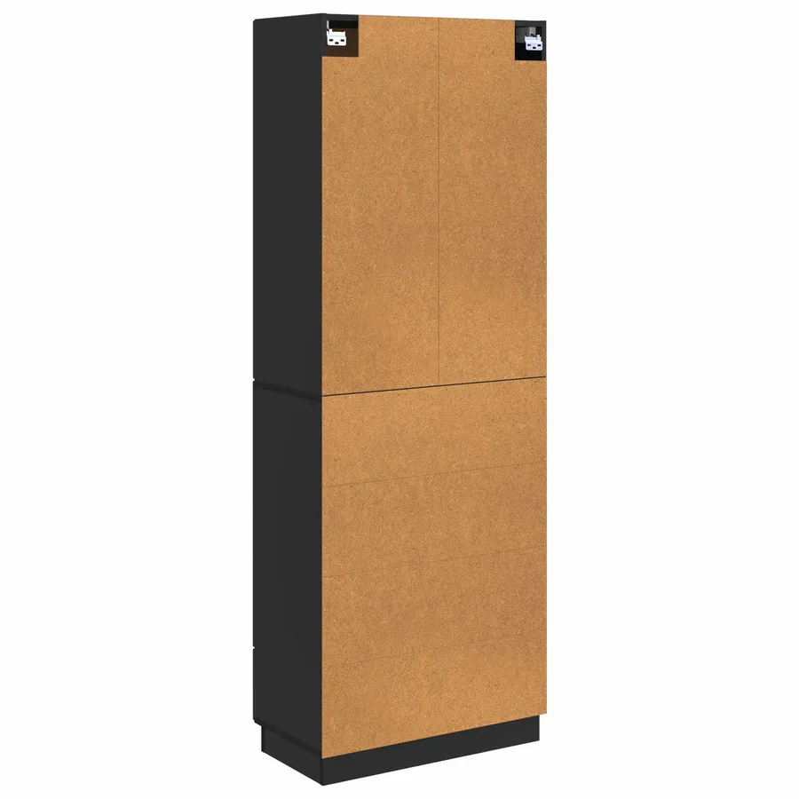 Ensemble de Meubles 2 pcs Noir Bois d'ingénierie - 7