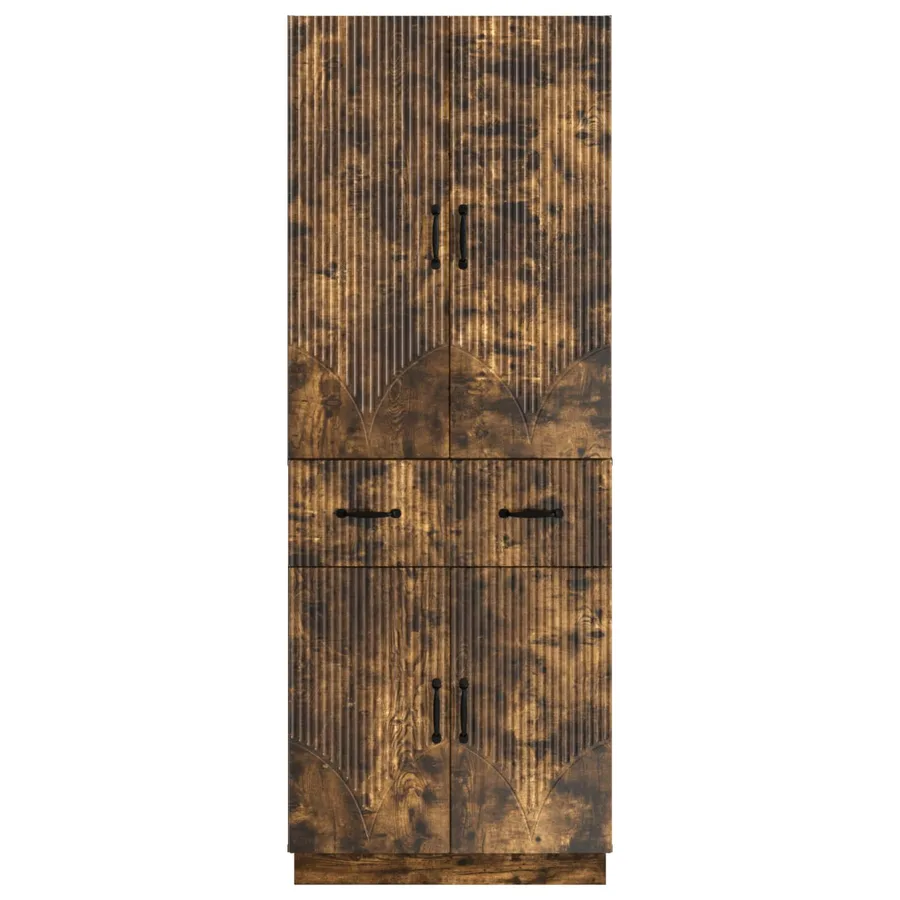 Ensemble de Meubles 2 pcs Chêne fumé Bois d'ingénierie - 5