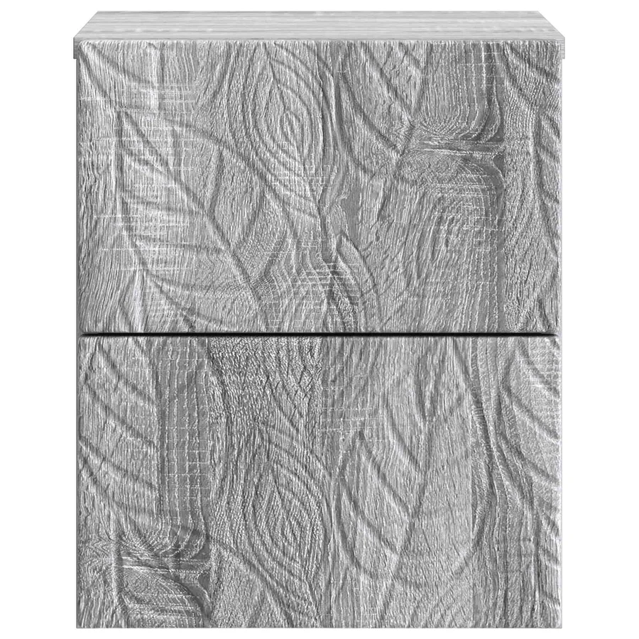 Cabinet de chevet mural Sonoma gris 34,5 x 33 x 40 cm - 4