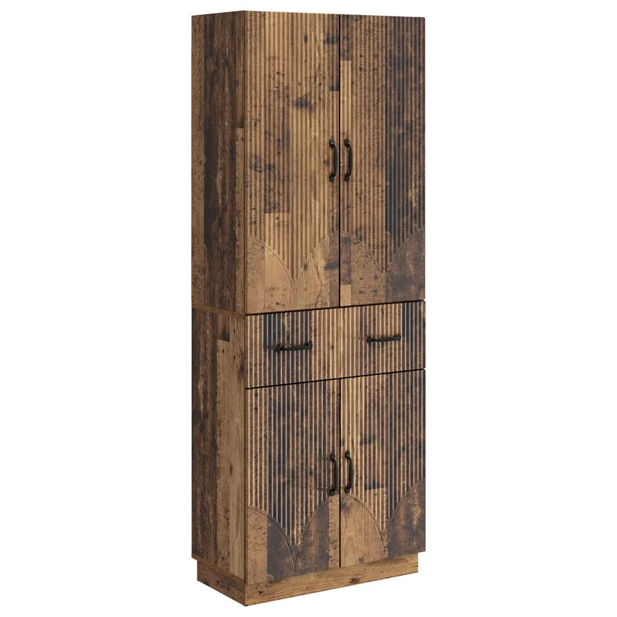 Ensemble de Meubles 2 pcs Bois ancien Bois d'ingénierie - 2
