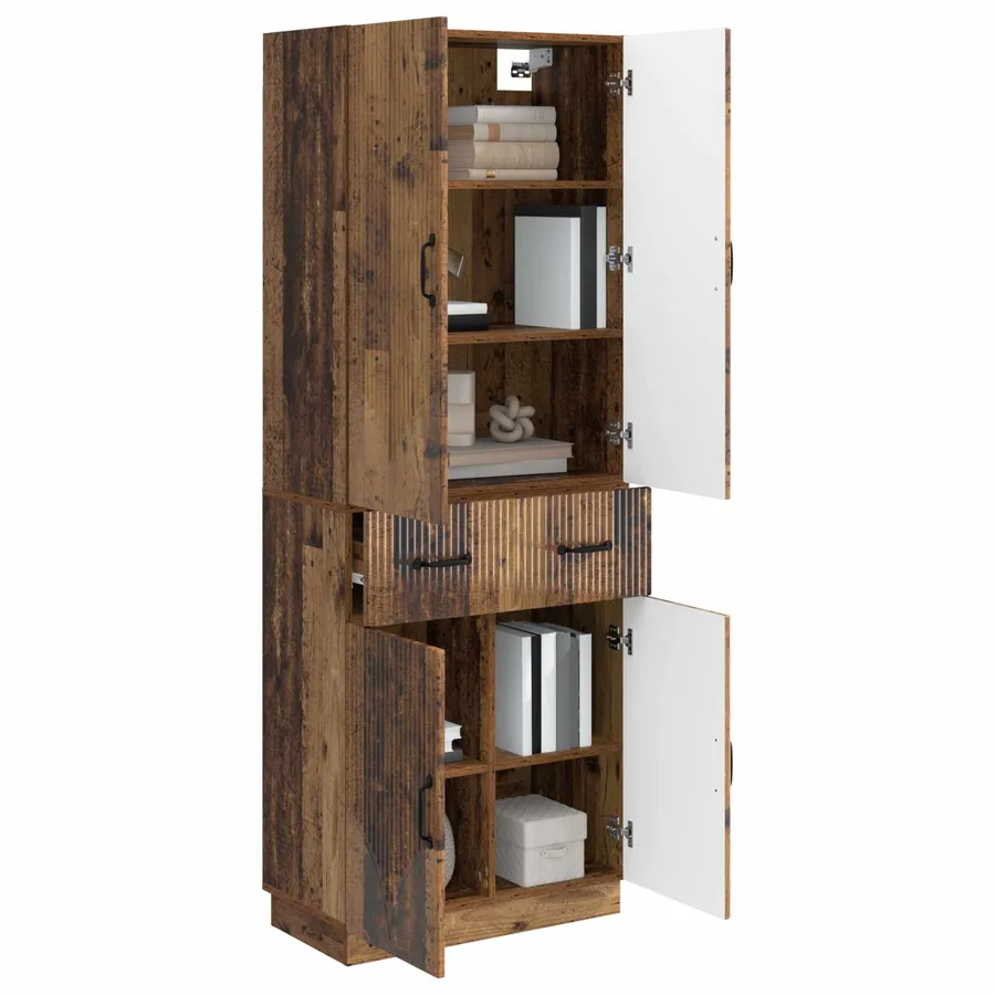Ensemble de Meubles 2 pcs Bois ancien Bois d'ingénierie - 3