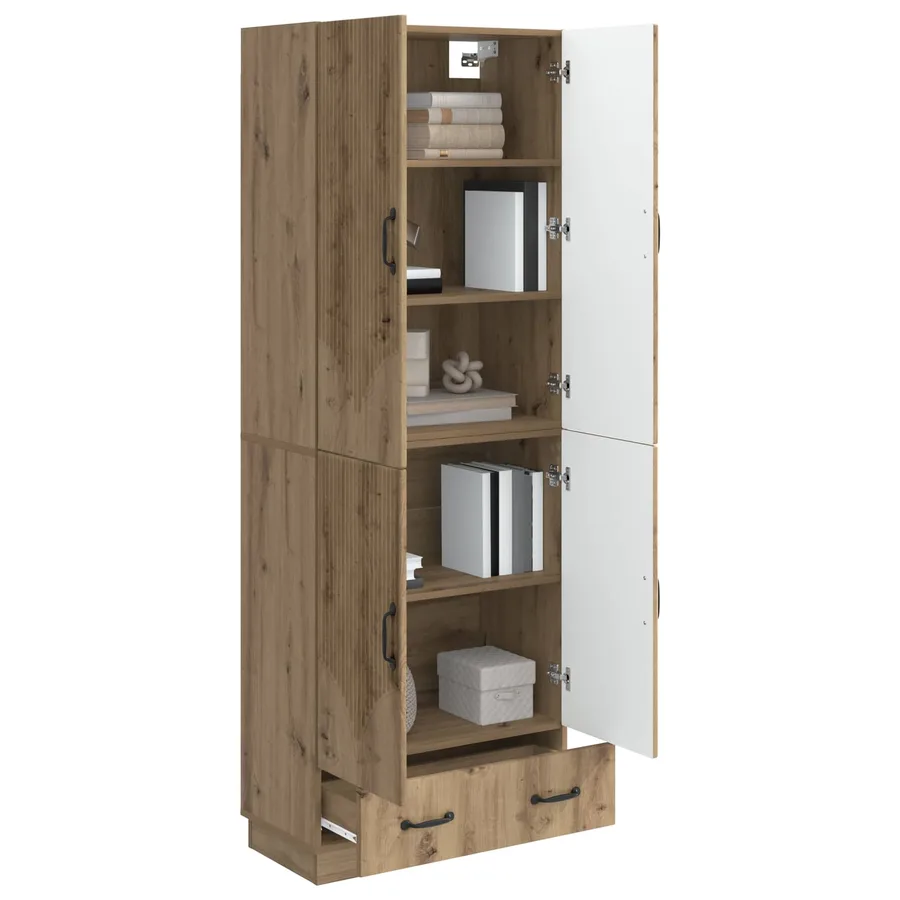 Ensemble de Meubles 2 pc Chêne artisanal Bois d'ingénierie - 3