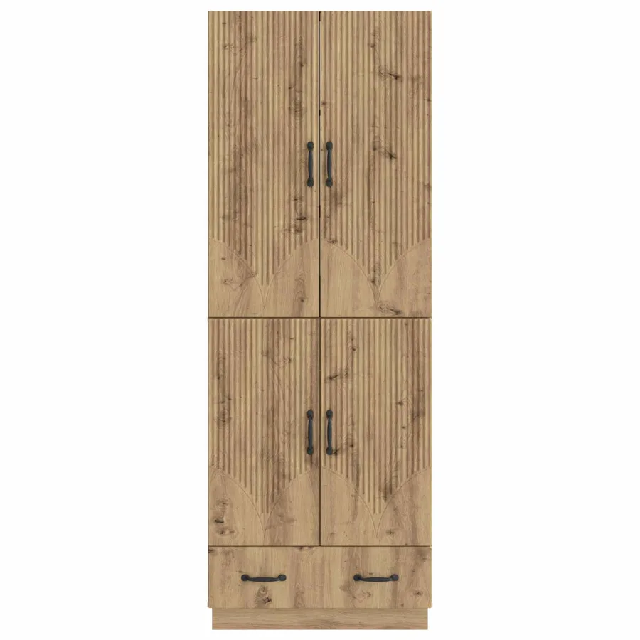 Ensemble de Meubles 2 pc Chêne artisanal Bois d'ingénierie - 5