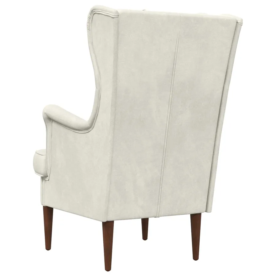 Fauteuil Crème Velours - 6