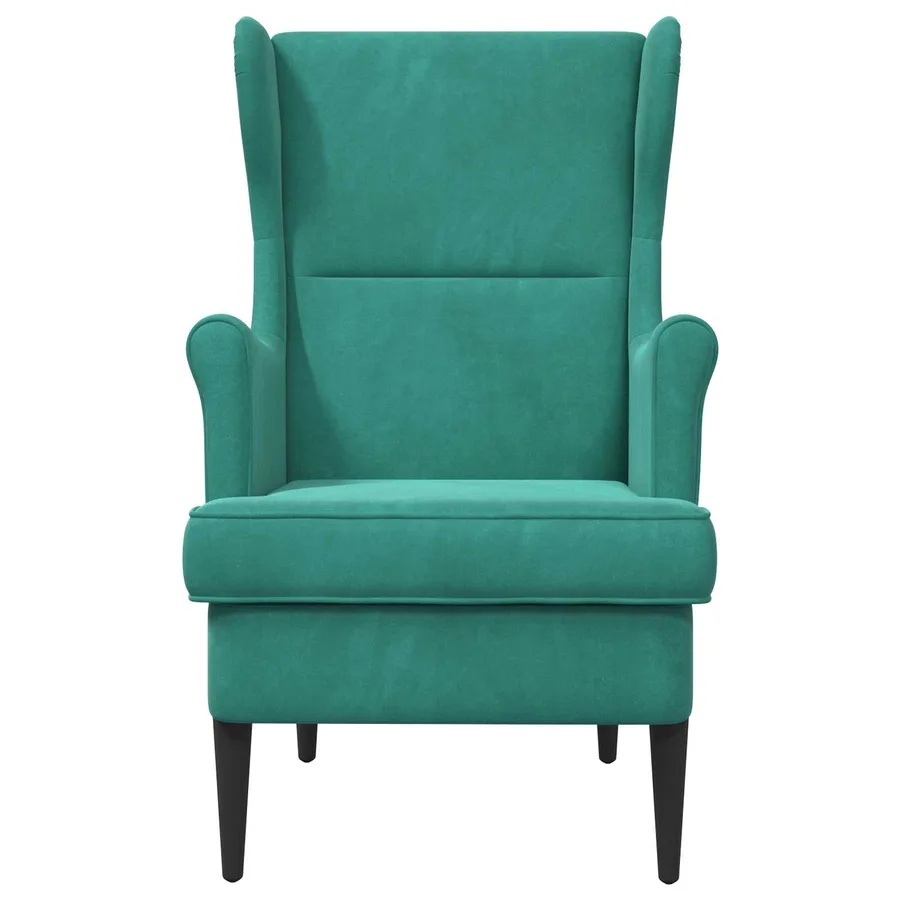 Fauteuil Turquoise Velours - 4
