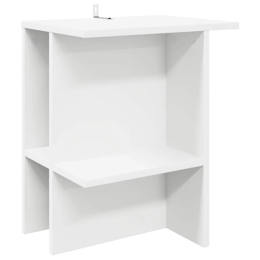 Table basse Blanc 40 x 30 x 49 cm Bois d'ingénierie - 2