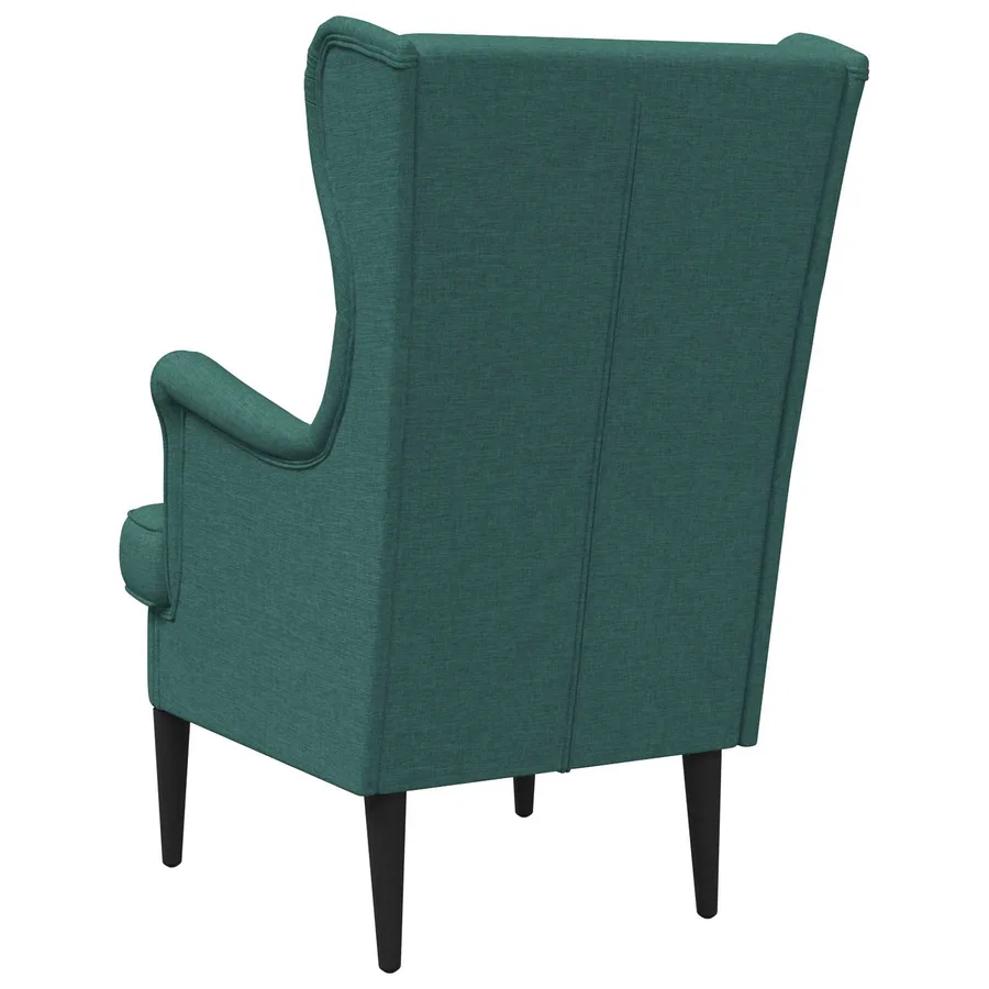 Fauteuil Vert foncé Tissu - 6
