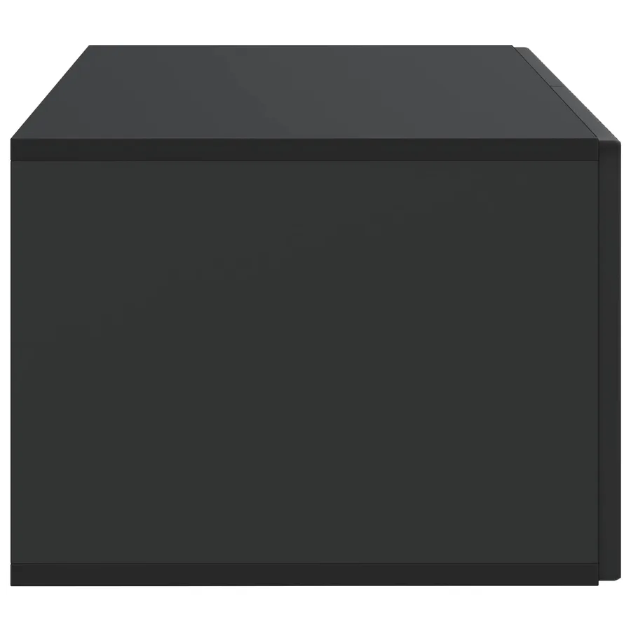 Meuble TV mural Noir 59,5 x 41 x 30 cm Bois d'ingénierie - 7