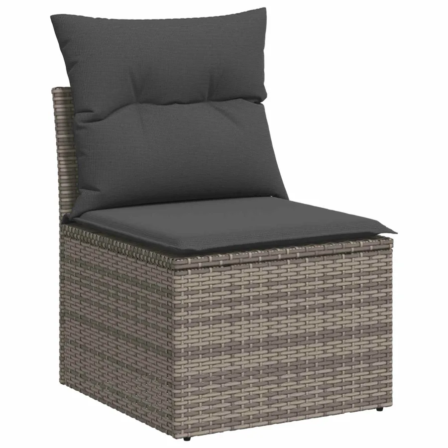 Ensemble de Canapés 6 pcs 4-Nombre de places Gris et Gris foncé - 3