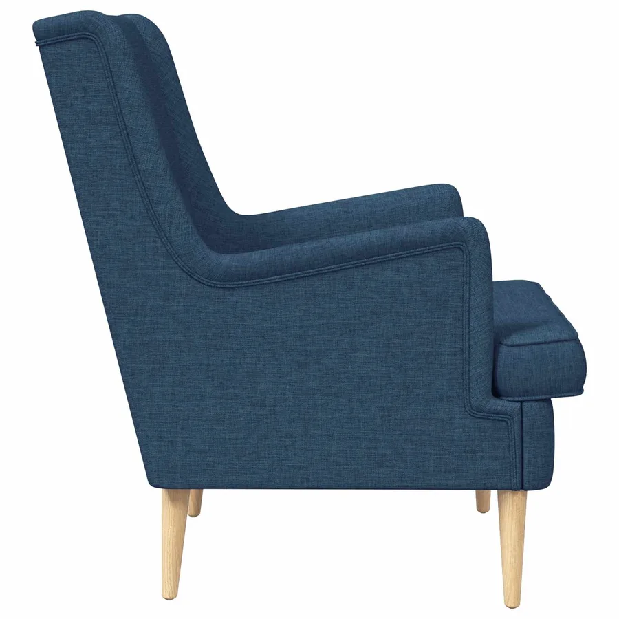 Fauteuil Bleu Tissu - 5