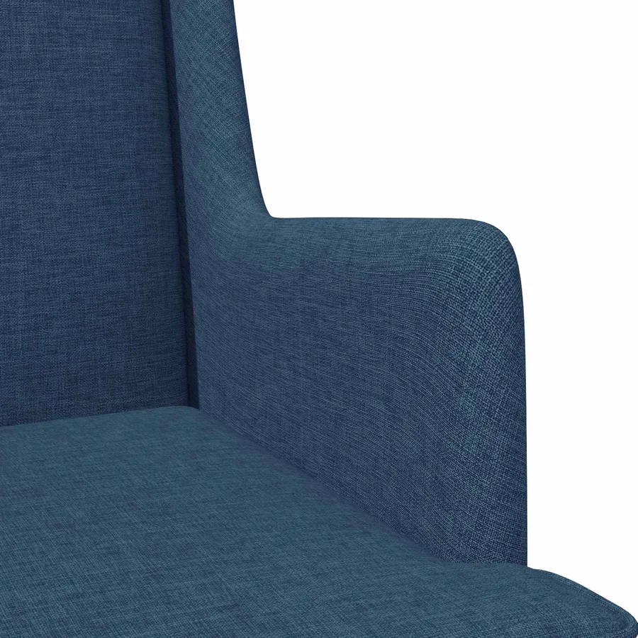 Fauteuil Bleu Tissu - 7