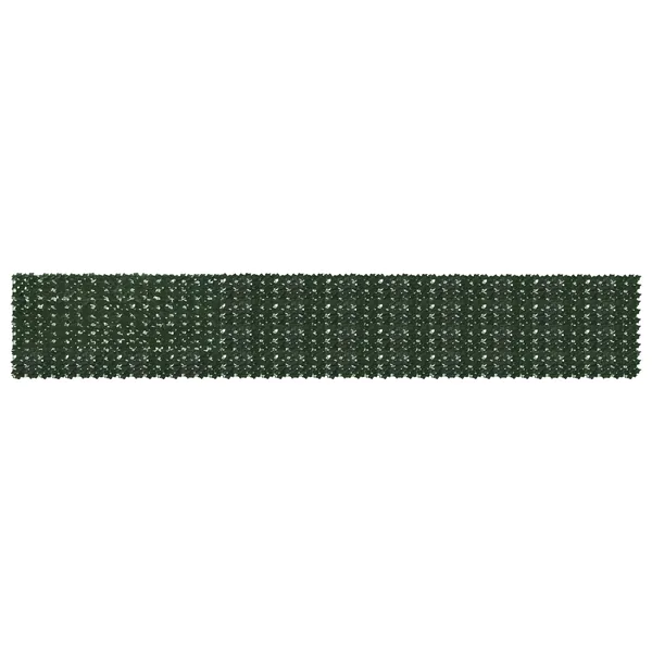 Écran de balcon avec feuilles Vert foncé 600 x 100 cm