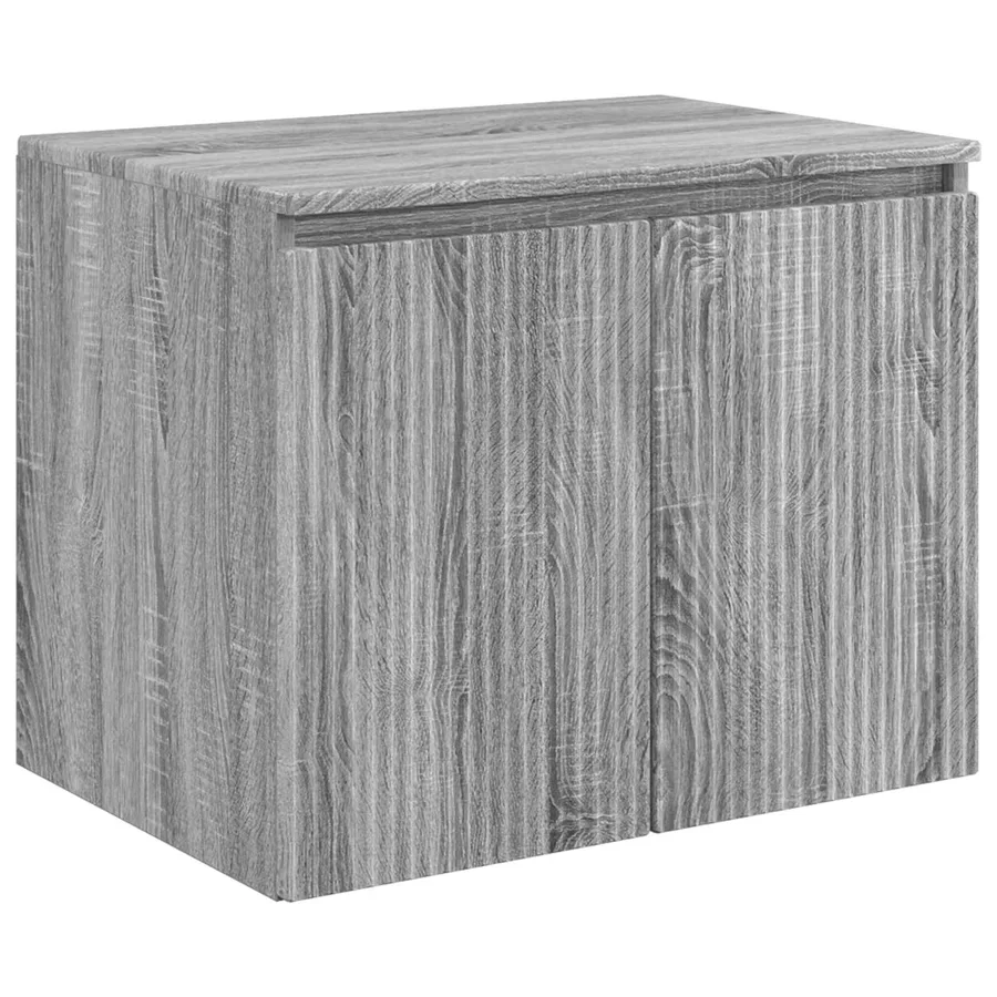 Ensemble d'armoire de salle de bain 5 pcs Sonoma gris - 6