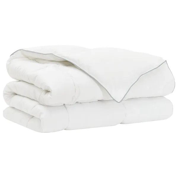 Ensemble de couette et oreillers de lit Blanc 200 x 240 cm