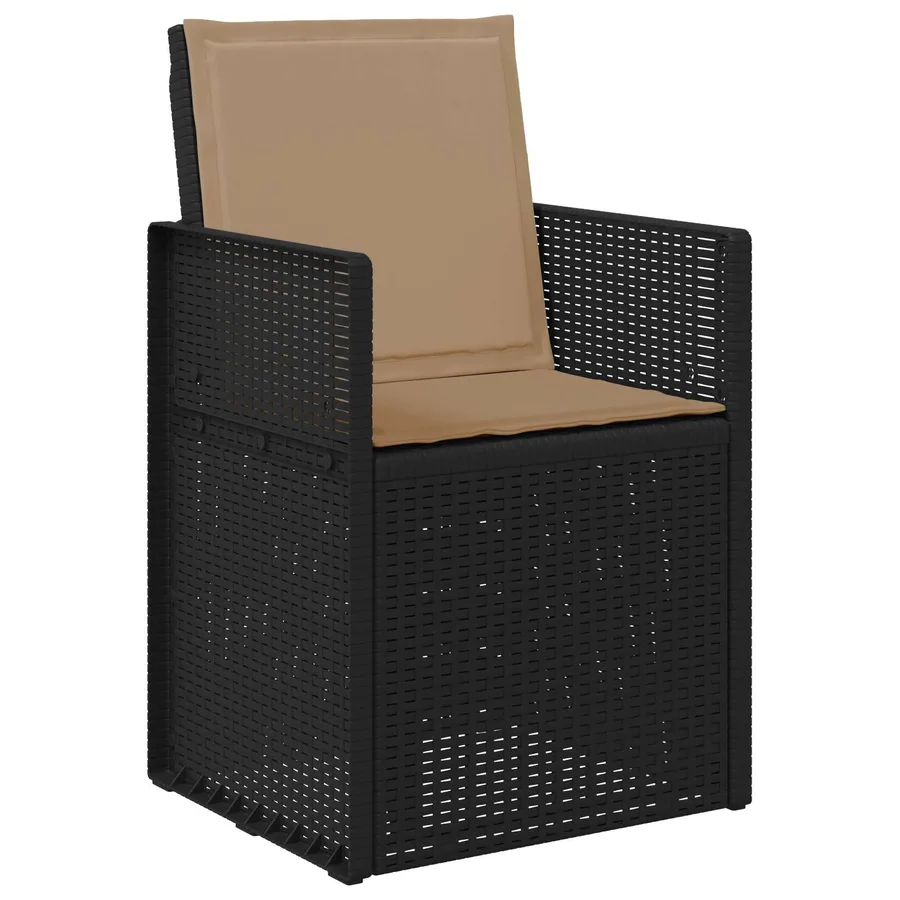Ensemble de salle à manger pour jardin avec coussin 7 pcs PP - 6