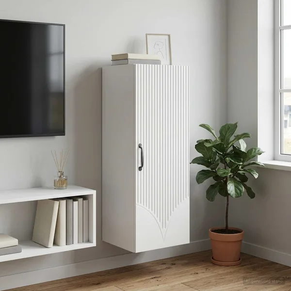 Armoire Murale Blanc 33 x 34,5 x 90 cm Bois d'ingénierie