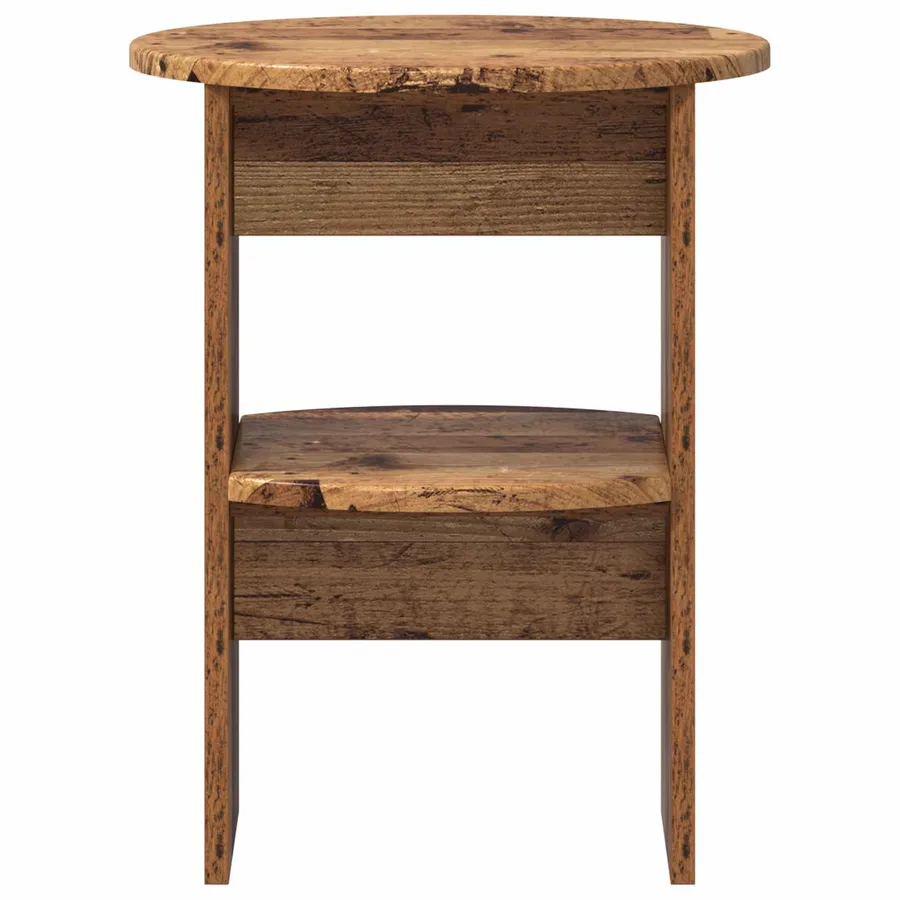 Meuble d'appoint Bois ancien Ø40 x 50 cm Bois d’ingénierie - 4